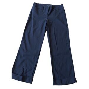 Y2K RAMPAGE Stretch Black Capri Cuffed Pants 3 Comfy Office Siren Corpcore 90s S
